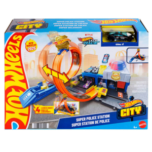 Pista Super Estacion de Policia City Hot Wheels Pista Super Estacion de Policia City Hot Wheels