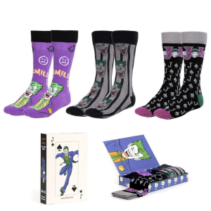 Set 3 calcetines Joker DC Comics adulto en GAME.es