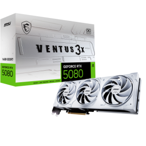 MSI Geforce RTX 5080 Ventus 3X OC White 16G GDDR7 - Tarjeta Grafica Gaming
