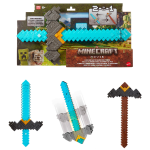 Replica Minecraft Espada-Pico Transformable de 53 cm Replica Minecraft Espada-Pico Transformable de 53 cm