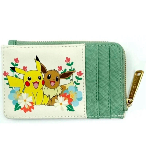 Tarjetero Pikachu Eevee Floral Loungefly