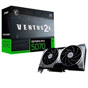MSI GeForce RTX 5070 Ventus 2X OC 12GB GDDR7 - Tarjeta Grafica Gaming