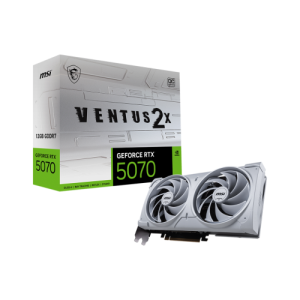 MSI GeForce RTX 5070 Ventus 2X OC White 12GB GDDR7 - Tarjeta Grafica Gaming MSI GeForce RTX 5070 Ventus 2X OC White 12GB GDDR7 - Tarjeta Grafica Gaming