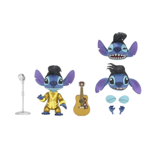 Figura Disney Stitch Ultimate Gold Suit Elvis Stitch de 5 cm