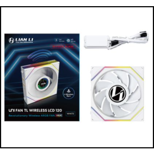VENTILADOR 120X120 LIAN LI UNIFANTL-LCD WIRELESS WHITE R