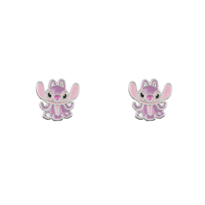 Pendientes Angel Stitch Disney plata