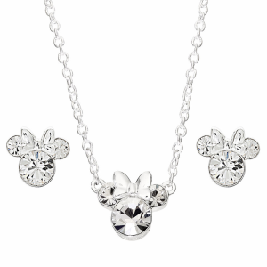 Set Colgante pendientes Minnie Disney plata