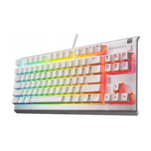 TECLADO STEELSERIES APEX 3 TKL USA BLANCO 64819