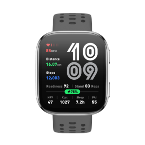Amazfit Bip 6 Charcoal 5 cm 197 AMOLED Digital 390 x 450 Pixeles Pantalla tactil Plata GPS satelite