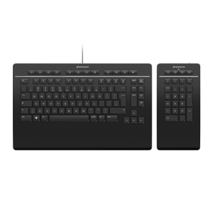 3Dconnexion Keyboard Pro with Numpad teclado Oficina USB RF Wireless Bluetooth QWERTY Internacional de EEUU Negro