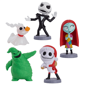 Pack de 5 figuras Pesadilla antes de Navidad de 6 cm