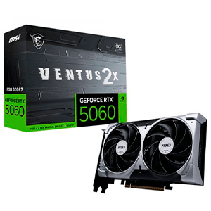 MSI GeForce RTX 5060 Ventus 2X OC 8GB GDDR7 - Tarjeta Grafica Gaming MSI GeForce RTX 5060 Ventus 2X OC 8GB GDDR7 - Tarjeta Grafica Gaming