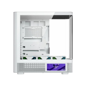XYZ QUANTUM PRO, TORRE GAMING , 4x VENTILADORES, PWM, BTF, PANTALLA 6,2" , TIPO C , ATX, BLANCA