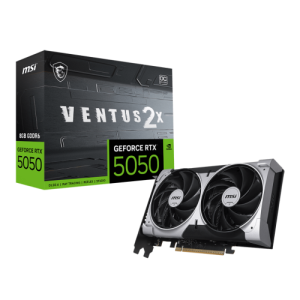 MSI GeForce RTX 5050 Ventus 2X OC 8GB GDDR6 - Tarjeta Grafica Gaming