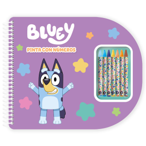 Libreta Pinta con Numeros Bluey