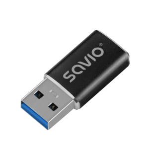 ADAPTADOR SAVIO AK-81 USB-C 31 USB-A 31 BLACK