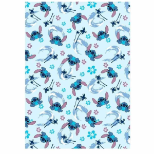 Manta coralina Stitch Disney 110x140cm en GAME.es