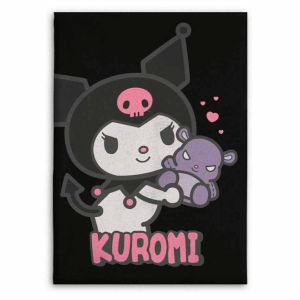 Manta franela Kuromi Hello Kitty 110x150cm en GAME.es