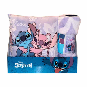 Set manta polar cojin Angel #38 Stitch Disney en GAME.es