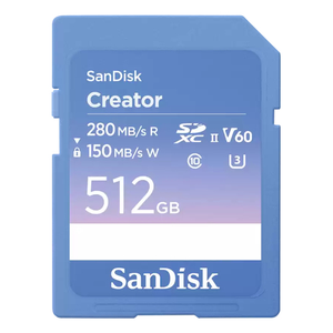 SanDisk Creator 512 GB SDXC UHS-II Clase 10