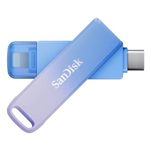 SanDisk Creator Phone Drive unidad flash USB 128 GB USB Type-C / Lightning 3.2 Gen 1 (3.1 Gen 1) Azul, Lila