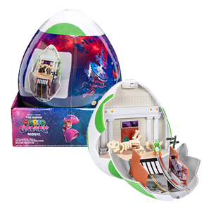 Playset Super Mario Galaxy - Huevo Yoshi de 25 cm con elementos funcionales y 2 figuras 4 cm (Yoshi y Mario)