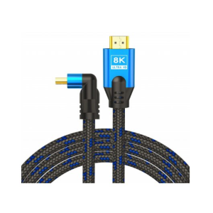 Savio HDMI (M) v2.1 cable angled 8K HDR Dynamic OFC copper 5m CL-175 cable HDMI 3 m HDMI tipo A (Estándar) Negro