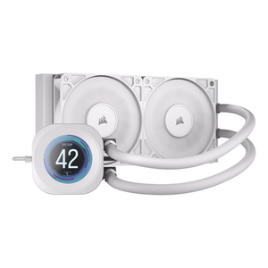 Corsair Nautilus 240 RS LCD Procesador Sistema de refrigeración líquida todo en uno 12 cm Blanco 1 pieza(s)