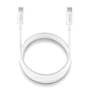 NGS ZYRO 60W-1 cable USB USB 2.0 1 m USB C Blanco