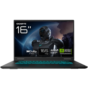 GIGABYTE GAMING A16 Portátil – 16", 165Hz WUXGA, Ryzen 7 260, RTX 5070, 32GB DDR5 5200MHz, SSD Gen4 de 1TB, DOS, Garantía de 2 a