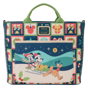 Bolso mochila Mickey Minnie Holiday Disney Loungefly