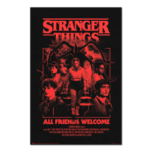 Poster All Friends Welcome Stranger Things en GAME.es