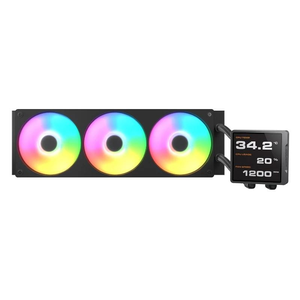 COUGAR CGR-PSDVPRGB-B-360 Procesador Sistema de refrigeración líquida todo en uno 12 cm Negro