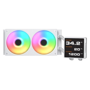 COUGAR CGR-PSDVPRGB-W-240 Procesador Sistema de refrigeración líquida todo en uno 12 cm Blanco
