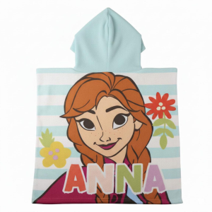 Poncho toalla Frozen Disney microfibra