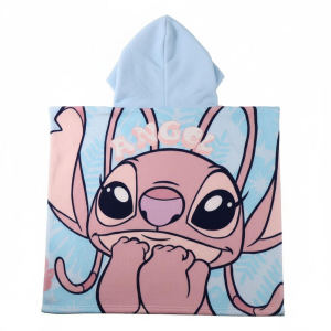 Poncho toalla Stitch Disney microfibra