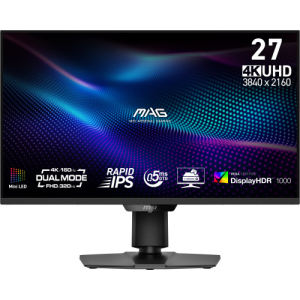 MSI MONITOR MAG 274UPDF E16M 27 RAPID VA MINI-LED PLANO 3840X2160 160HZ NEGRO en GAME.es