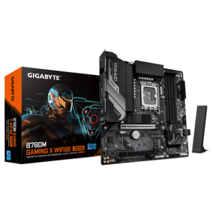 GIGABYTE B760M GAMING X WIFI6E GEN5 Placa Base – Compatible con procesadores Intel Core 14ª generación, VRM de 8+1+1 fases, hast
