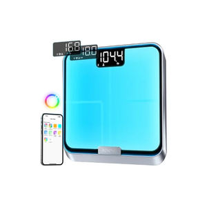 Renpho Elis Chroma Rectángulo Negro, Acero inoxidable Báscula personal electrónica