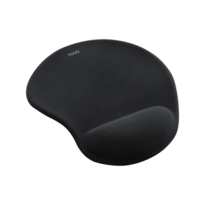 TooQ Alfombrilla para raton ergonomica con reposamuñecas de gel Negro
