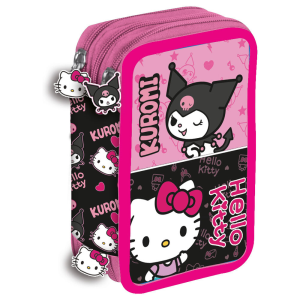 Plumier Kuromi Hello Kitty triple
