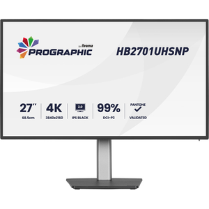 iiyama PROGRAPHIC HB2701UHSNP-B1 pantalla para PC 68,6 cm (27") 3840 x 2160 Pixeles 4K Ultra HD LCD Negro