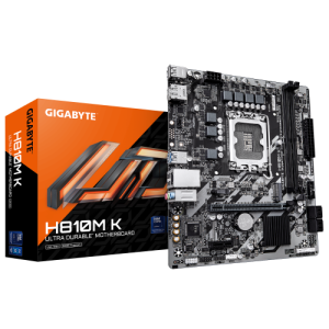 GIGABYTE H810M K Placa Base – Procesadores Intel Core Ultra (Serie 2), VRM de 3+1+2 fases, hasta 6400 MHz DDR5, 1 x M.2 PCIe 4.0
