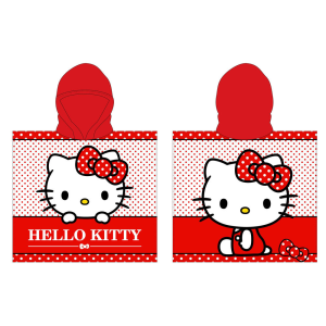 Poncho toalla Hello Kitty microfibra