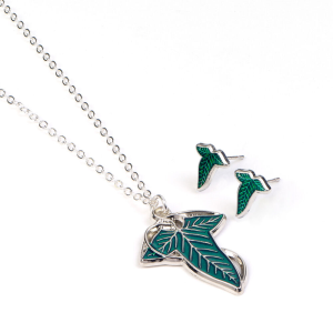 Set colgante pendientes La Hoja de Lorien El SeI±or de los Anillos
