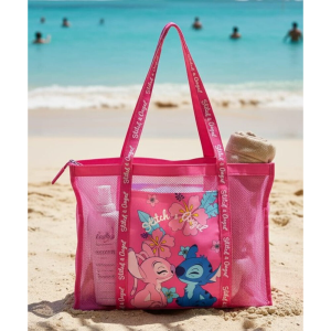 Bolsa playa rejilla Angel Stitch Disney