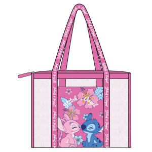 Bolsa playa rejilla Angel Stitch Disney