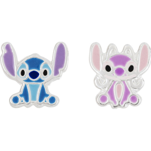 Pendientes Angel Stitch Disney plata