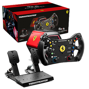 Thrustmaster T818 Ferrari 488 GT3 - Direct Drive 10Nm - Pedales Raceline LTE 2 - Volante