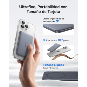BASEUS PICOGO AM41 ULTRA-SLIM MAGNETIC POWER BANK 5000MAH 20W en GAME.es